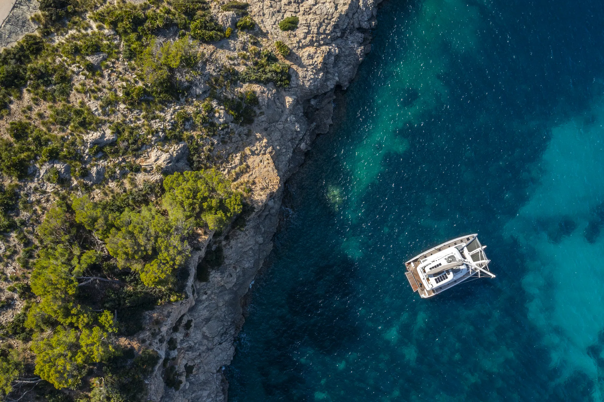 Aerial Lagoon catamaran